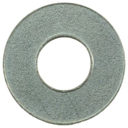 #8 x 3/16 x 7/16 Zinc Plated Grade 2 Steel SAE Flat Washers FLWSRS-061