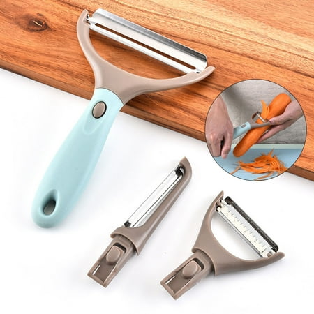 ActFu Hand Peeler 1 Set Kitchen Tool Easily Operate Sturdy Carrot Potato Sharp Peeler
ActFu Hand Peeler 1 Set Kitchen Tool Easily Operate Sturdy Carrot Potato Sharp Peeler