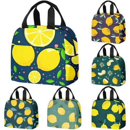 Fruit Family Print Durable Lunch Box Handbag Lunch Boxes for Men (Style 3)