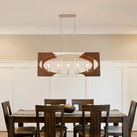 5-Light Farmhouse Rustic Pendant Light for Dining Room Kitchen Island Hallway Brown
5-Light Farmhouse Rustic Pendant Light for Dining Room Kitchen Island Hallway Brown