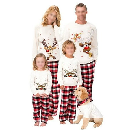 Christmas Matching Family Pajamas Set Elk Print Women Men Kids Baby Holiday Sleepwear Nightwear
Christmas Matching Family Pajamas Set Elk Print Women Men Kids Baby Holiday Sleepwear Nightwear