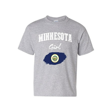 Minnesota Girl Unisex Youth Shirts T-Shirt Tee