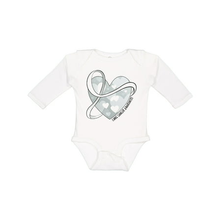 Inktastic Lung Cancer Awareness White Ribbon Around Heart Gift Baby Boy or Baby Girl Long Sleeve Bodysuit
Inktastic Lung Cancer Awareness White Ribbon Around Heart Gift Baby Boy or Baby Girl Long Sleeve Bodysuit