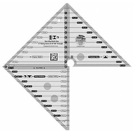 Creative Grids Multi Size 6 Flying Geese & 45 Degree & 90 Degree Triangle