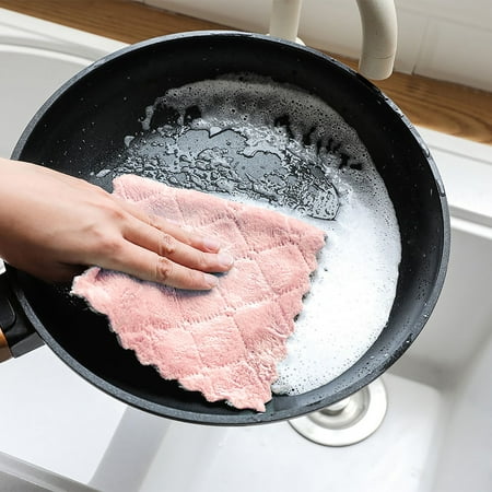 Kitchen Dish Cloth Double-sided Two-color Dish-washing Towel Coral Fleece Hanging Cloth Scouring Pad Table Cleaning Supplies
Kitchen Dish Cloth Double-sided Two-color Dish-washing Towel Coral Fleece Hanging Cloth Scouring Pad Table Cleaning Supplies