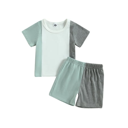 Peyakidsaa Baby Boy Summer Outfit Set Short Sleeve T-Shirt and Shorts Infant Boy 2 Piece Clothes Set
Peyakidsaa Baby Boy Summer Outfit Set Short Sleeve T-Shirt and Shorts Infant Boy 2 Piece Clothes Set