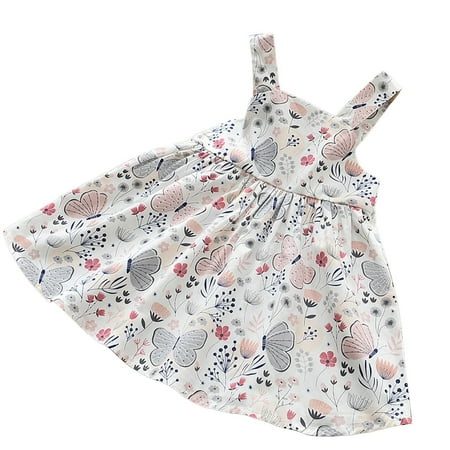 Summer Dresses For Girls Toddler Kids Butterfly Print Sleeveless Dress Floral Beach Dress And A Hat For 3-4 Years
Summer Dresses For Girls Toddler Kids Butterfly Print Sleeveless Dress Floral Beach Dress And A Hat For 3-4 Years