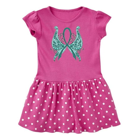 Inktastic Ovarian Cancer Awareness with Butterfly Ribbon Words Gift Toddler Girl Dress
Inktastic Ovarian Cancer Awareness with Butterfly Ribbon Words Gift Toddler Girl Dress