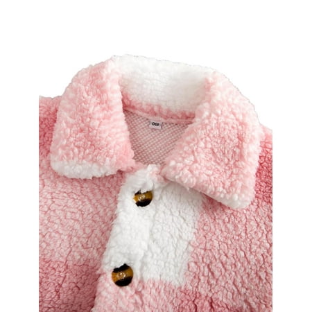 Casual Gingham Collar Teddy Long Sleeve Pink Toddler Girls Jackets (Girl s)
Casual Gingham Collar Teddy Long Sleeve Pink Toddler Girls Jackets (Girl s)