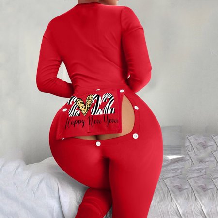 Gubotare Christmas Pajamas For Women Women s Sleepwear Jumpsuit Button-Down Print Functional Buttoned Flap Adult Romper Body Suit Tops Long Sleeve Red L
Gubotare Christmas Pajamas For Women Women s Sleepwear Jumpsuit Button-Down Print Functional Buttoned Flap Adult Romper Body Suit Tops Long Sleeve Red L