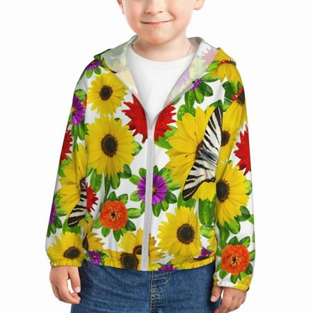 Lukts Tiger Swallowtail On Flowers Print Children s Long-Sleeved Sun Protection Clothing Hooded Sweatshirts for Boys and Girls Outdoor Sports-2 Years
Lukts Tiger Swallowtail On Flowers Print Children s Long-Sleeved Sun Protection Clothing Hooded Sweatshirts for Boys and Girls Outdoor Sports-2 Years