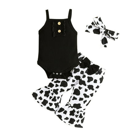 Girls Sleeveless Ribbed Romper Bodysuit Leopard Prints Bell Bottoms Pants Headbands Outfits Easter Outfit 4t Girls Size 4 Clothes
Girls Sleeveless Ribbed Romper Bodysuit Leopard Prints Bell Bottoms Pants Headbands Outfits Easter Outfit 4t Girls Size 4 Clothes
