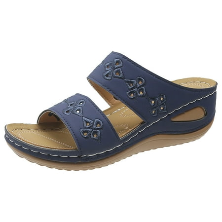PEASKJP Womens Sandals Wide Width Casual Arch Supportive Thong Sandals for Women (Blue 7.5)
PEASKJP Womens Sandals Wide Width Casual Arch Supportive Thong Sandals for Women (Blue 7.5)