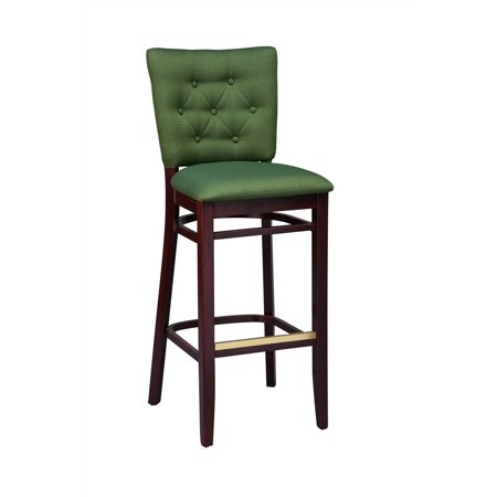 Beechwood Upholstered Button Tufted Bar Stool