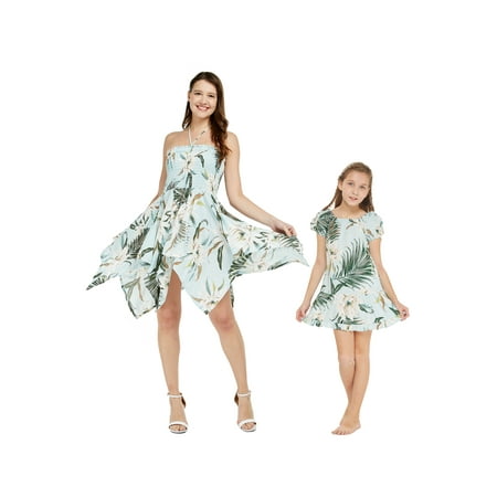Mother & Daughter Matching Hawaii Luau Fairy Dress Girl Muumuu in Wispy Cereus Light Blue
Mother & Daughter Matching Hawaii Luau Fairy Dress Girl Muumuu in Wispy Cereus Light Blue