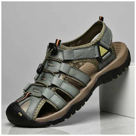 Men Sandals Outdoor Trekking Hiking Shoes Closed Toe Slippers Beach Fisherman Comfortable Summer Athletic Men Sandals Green 39
Men Sandals Outdoor Trekking Hiking Shoes Closed Toe Slippers Beach Fisherman Comfortable Summer Athletic Men Sandals Green 39