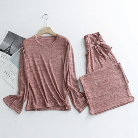 〖Yilirongyumm〗 Women s Trousers Suit Top+Long Pajamas Pants Sleeve Set Color Outfit Solid Women Flare Long Women Suits & Sets
〖Yilirongyumm〗 Women s Trousers Suit Top+Long Pajamas Pants Sleeve Set Color Outfit Solid Women Flare Long Women Suits & Sets