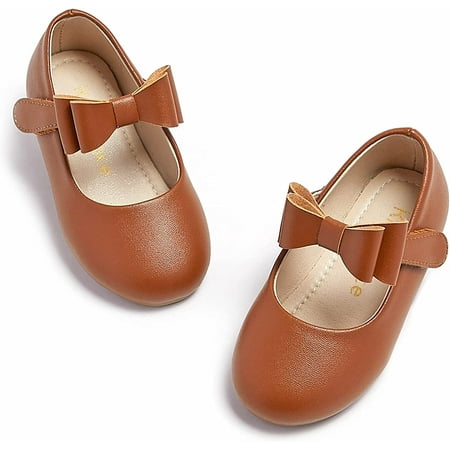 Toddler Girl Shoe School Party Girls Flat Flower Girl Mary Jane Dress Shoes