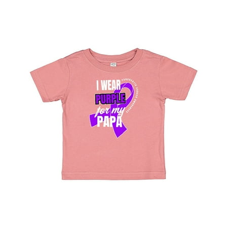 Inktastic I Wear Purple For My Papa Pancreatic Cancer Awareness Gift Baby Boy or Baby Girl T-Shirt
Inktastic I Wear Purple For My Papa Pancreatic Cancer Awareness Gift Baby Boy or Baby Girl T-Shirt
