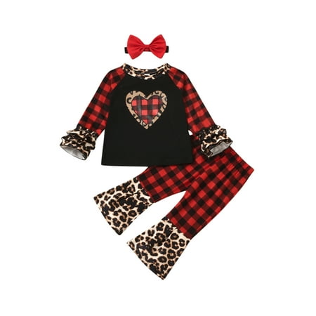 Toddler Baby Girl Clothes Valentine Day Outfit Ruffle Sleeve Pullover Tops Flare Pants Headband 3Pcs Set
Toddler Baby Girl Clothes Valentine Day Outfit Ruffle Sleeve Pullover Tops Flare Pants Headband 3Pcs Set
