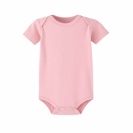 WHLBF Toddler Baby Girls Boys Romper Solid Color T-Shirt Jumpsuit Romper Pink 0-3 Months(0-3 Months)
WHLBF Toddler Baby Girls Boys Romper Solid Color T-Shirt Jumpsuit Romper Pink 0-3 Months(0-3 Months)