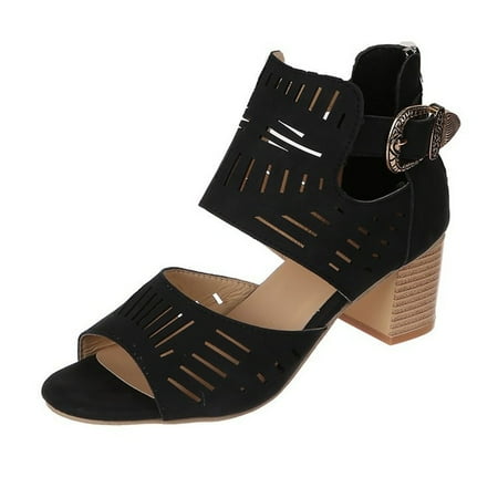 HHei_K Women s Heeled Sandals Dressy Hollow Out Fish Mouth Heels Fashion Chunky Block A Nkle Strap Pumps Sandals Casual
HHei_K Women s Heeled Sandals Dressy Hollow Out Fish Mouth Heels Fashion Chunky Block A Nkle Strap Pumps Sandals Casual