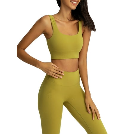 Women Workout Tops Padded Yoga Sports Bra Solid Color U-Neck Running Fitness Crop Vest
Women Workout Tops Padded Yoga Sports Bra Solid Color U-Neck Running Fitness Crop Vest