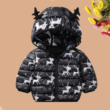 Leutsin Kids Little Boys Girls Toddler Baby Winter Christmas Cartoon Windproof Coats Deer Hooded Warm Outwear Jacket
Leutsin Kids Little Boys Girls Toddler Baby Winter Christmas Cartoon Windproof Coats Deer Hooded Warm Outwear Jacket