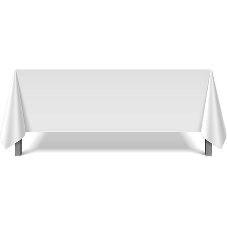 White 70 x 120 Inch Premium Polyester Tablecloth | Wrinkle + Stain Resistant Easy Care Fabric | Fits 6FT or 8FT Rectangle Table
White 70 x 120 Inch Premium Polyester Tablecloth | Wrinkle + Stain Resistant Easy Care Fabric | Fits 6FT or 8FT Rectangle Table