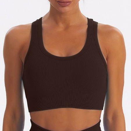 New Fashion POROPL Clearance Womens Sports Bras Under $5.00 underwear Wearing Fitness Yoga Clothes Brown Size 4
New Fashion POROPL Clearance Womens Sports Bras Under $5.00 underwear Wearing Fitness Yoga Clothes Brown Size 4