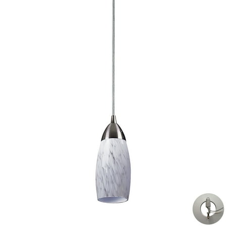 Elk Home Milan 3 Wide 1-Light Pendant - Satin Nickel with Snow White Glass (Includes Adapter Kit)
Elk Home Milan 3 Wide 1-Light Pendant - Satin Nickel with Snow White Glass (Includes Adapter Kit)