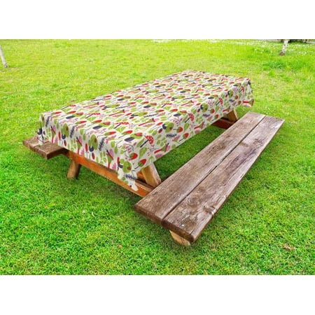Mushroom Outdoor Tablecloth Forest Life Themed Pattern with Ladybird Snail Flower and Leaf Childish Characters Decorative Washable Fabric Picnic Tablecloth 58 X 104 Inches Multicolor by Ambesonne
Mushroom Outdoor Tablecloth Forest Life Themed Pattern with Ladybird Snail Flower and Leaf Childish Characters Decorative Washable Fabric Picnic Tablecloth 58 X 104 Inches Multicolor by Ambesonne