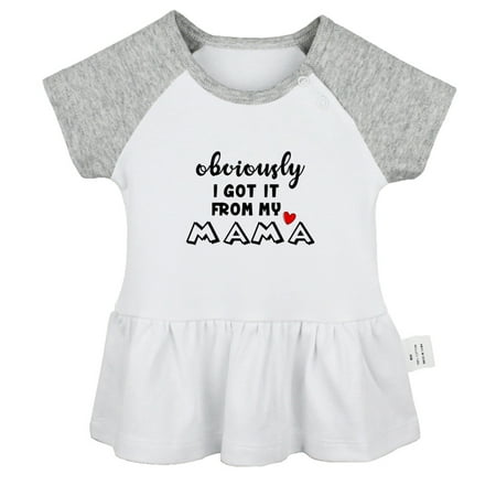 Obviously Got it from my Mama Funny Dresses For Baby Newborn Babies Skirts Infant Princess Dress 0-24M Kids Graphic Clothes (Gray Raglan Dresses 12-18 Months)
Obviously Got it from my Mama Funny Dresses For Baby Newborn Babies Skirts Infant Princess Dress 0-24M Kids Graphic Clothes (Gray Raglan Dresses 12-18 Months)