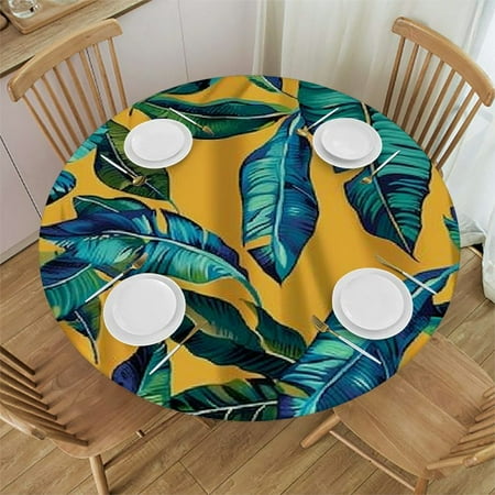 Palnkart Leaf Pattern Round Table Cover Stain Resistant Washable Indoor Outdoor Tablecloth Kitchen Dining Wedding Parties Waterproof 100% Polyester Fiber 38-42
Palnkart Leaf Pattern Round Table Cover Stain Resistant Washable Indoor Outdoor Tablecloth Kitchen Dining Wedding Parties Waterproof 100% Polyester Fiber 38-42