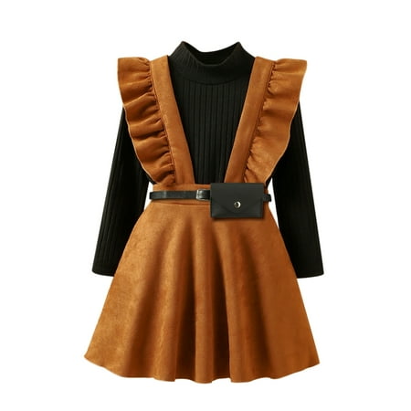 Little Girls Dresses Toddler Kids Infant Long Sleeves Top Suspender Skirt Waist Bag Princess Dress
Little Girls Dresses Toddler Kids Infant Long Sleeves Top Suspender Skirt Waist Bag Princess Dress