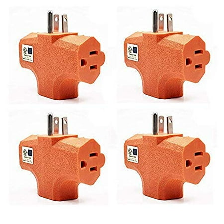 GFQHF 3-Outlet Heavy-Duty Grounded Power Tap3 Way Electrical Outlet T Straight Shaped Plug Extender Grounded Wall Adapter UL Listed (4 Orange)
GFQHF 3-Outlet Heavy-Duty Grounded Power Tap3 Way Electrical Outlet T Straight Shaped Plug Extender Grounded Wall Adapter UL Listed (4 Orange)