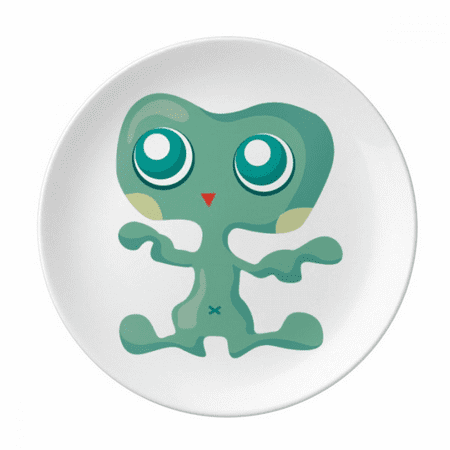 Universe Alien Monster Green Alien Plate Decorative Porcelain Salver Tableware Dinner Dish