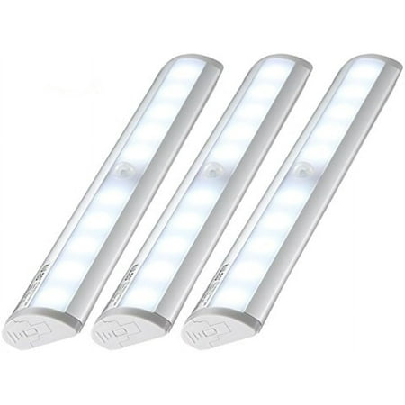 10-led Wireless Motion Sensing Stick-on Anywhere Step LED Light Bar with Magnetic Strip Pure White 3-Pack
10-led Wireless Motion Sensing Stick-on Anywhere Step LED Light Bar with Magnetic Strip Pure White 3-Pack