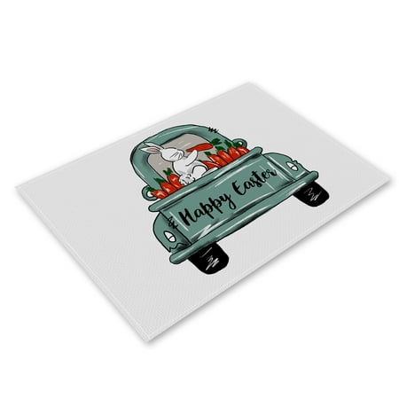 Garhelper Happy Easter Placemats Decor Mat Easter Bunny Placemats Holidays Seasonal Table Mats
Garhelper Happy Easter Placemats Decor Mat Easter Bunny Placemats Holidays Seasonal Table Mats