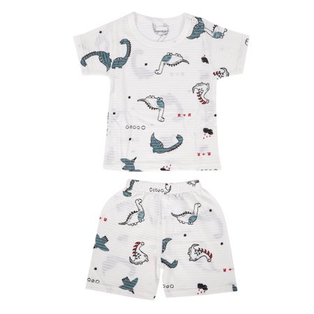 Baby Summer Clothes Set Short Sleeve T‑Shirt Short Pants Breathable Absorb Sweat Pajamas SuitDinosaur 80cm
Baby Summer Clothes Set Short Sleeve T‑Shirt Short Pants Breathable Absorb Sweat Pajamas SuitDinosaur 80cm