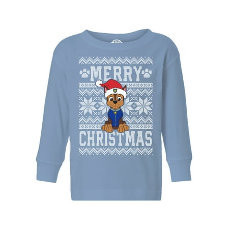 Paw Patrol Chase Xmas Long Sleeve Toddler T-shirts - 3 4 5 Years Old - Merry Christmas Paw Patrol Tee for Boys for Girls
Paw Patrol Chase Xmas Long Sleeve Toddler T-shirts - 3 4 5 Years Old - Merry Christmas Paw Patrol Tee for Boys for Girls