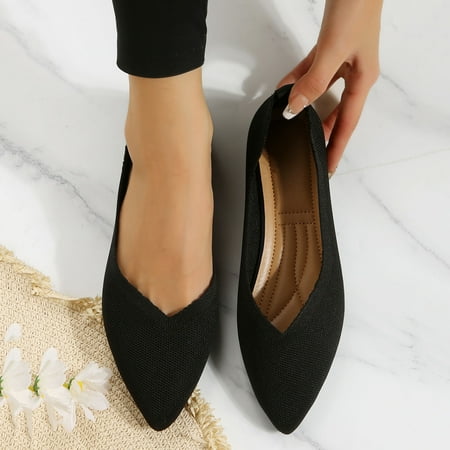 ZTTD Ladies Fashion Solid Color Breathable Knitted Mesh Pointed Shallow Comfortable Flat Casual Shoes
ZTTD Ladies Fashion Solid Color Breathable Knitted Mesh Pointed Shallow Comfortable Flat Casual Shoes