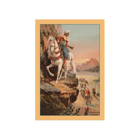 "Seeking New Fields To Conquer" Print (Canvas Giclee 12x18)