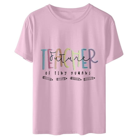 Womens Fall Y2k Going Out Tops Loose Pullover Teacher s Day Print Round Neck Short Sleeve Top Short Sleeve Round Neck Top/Shirt Corset Tops Plus Size Workout Henley Tops Tees 2022 Trendy
Womens Fall Y2k Going Out Tops Loose Pullover Teacher s Day Print Round Neck Short Sleeve Top Short Sleeve Round Neck Top/Shirt Corset Tops Plus Size Workout Henley Tops Tees 2022 Trendy