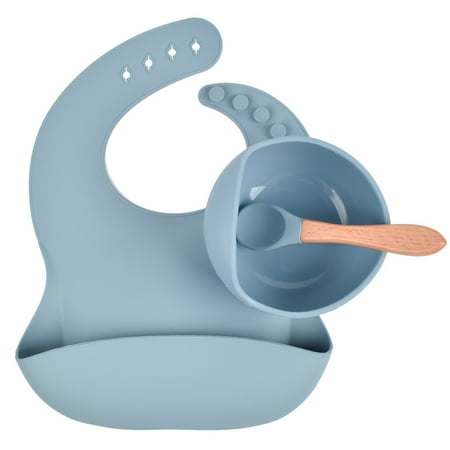 QUSENLON 3pcs Baby Bowl Spoon Bibs Set Non-slip Feeding Set Silicone Tableware Kids Waterproof Bib Bowl Spoon Dishes
QUSENLON 3pcs Baby Bowl Spoon Bibs Set Non-slip Feeding Set Silicone Tableware Kids Waterproof Bib Bowl Spoon Dishes