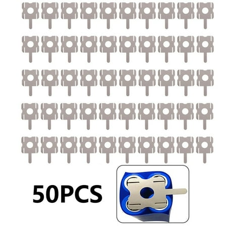 Leke 50pcs 4S Lithium Battery Pack Replace Spot Welding Nickel Sheet U-Shaped