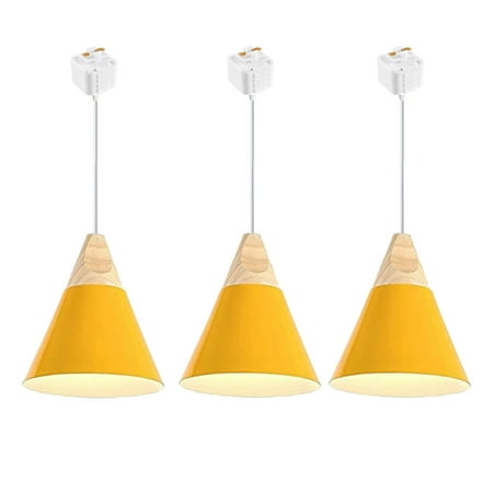 FSLiving J-Style Track Mount Pendant Fixture Scandinavian Style Pendant Lights for Kitchen Hanging Lamp Modern Wood and Aluminium Light Customizable Yellow - 3 Lights
FSLiving J-Style Track Mount Pendant Fixture Scandinavian Style Pendant Lights for Kitchen Hanging Lamp Modern Wood and Aluminium Light Customizable Yellow - 3 Lights