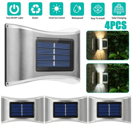 4pcs Solar Deck Lights Outdoor EEEkit 6 LED Solar Powered Wall Lights Waterproof Solar Fence Light Wireless LED Security Light Decorative Lighting for Garden Garage Pathway Porch Stair Warm White
4pcs Solar Deck Lights Outdoor EEEkit 6 LED Solar Powered Wall Lights Waterproof Solar Fence Light Wireless LED Security Light Decorative Lighting for Garden Garage Pathway Porch Stair Warm White