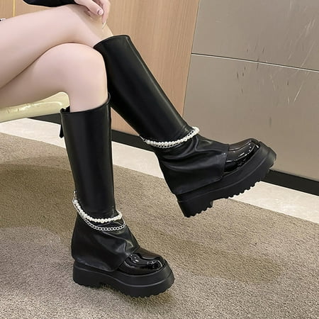 Zunfeo Women Ankle-High Boots- Snow Boots Comfy Casual Boots Popular Solid Boots Christmas Gifts Clearance Black 4.5
Zunfeo Women Ankle-High Boots- Snow Boots Comfy Casual Boots Popular Solid Boots Christmas Gifts Clearance Black 4.5
