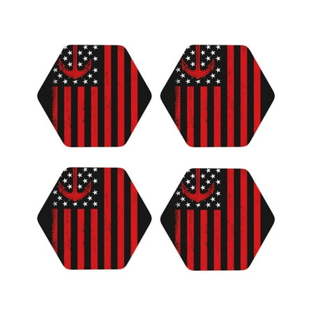 Yiaed Nautical American Flag Print Leather Coasters for Drinks - Cup Coasters Coffee Table Kitchen Table Bar Home & Office Gifts Handmade Drink Coasters-Hexagon
Yiaed Nautical American Flag Print Leather Coasters for Drinks - Cup Coasters Coffee Table Kitchen Table Bar Home & Office Gifts Handmade Drink Coasters-Hexagon